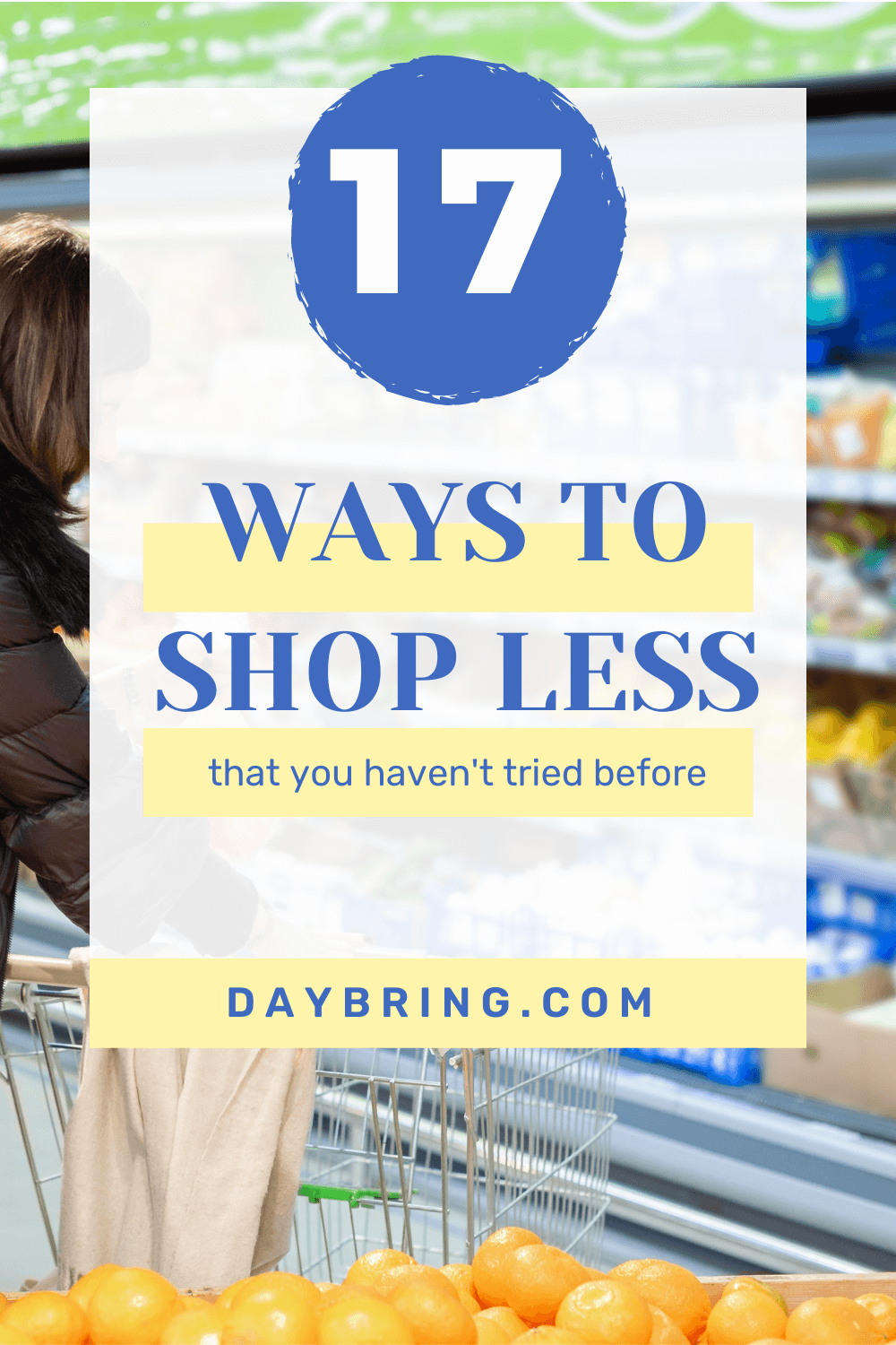 ways to shop less