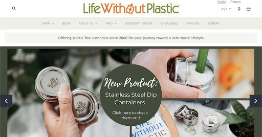 Life Without Plastic offers zero waste goods online