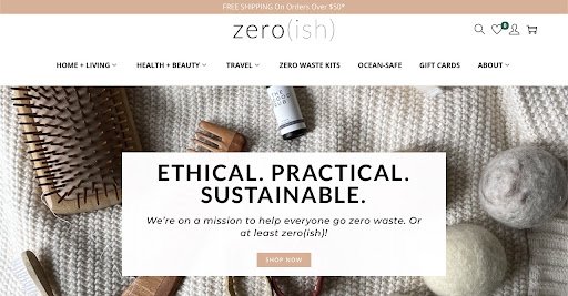 Zero(ish) is a zero waste online store