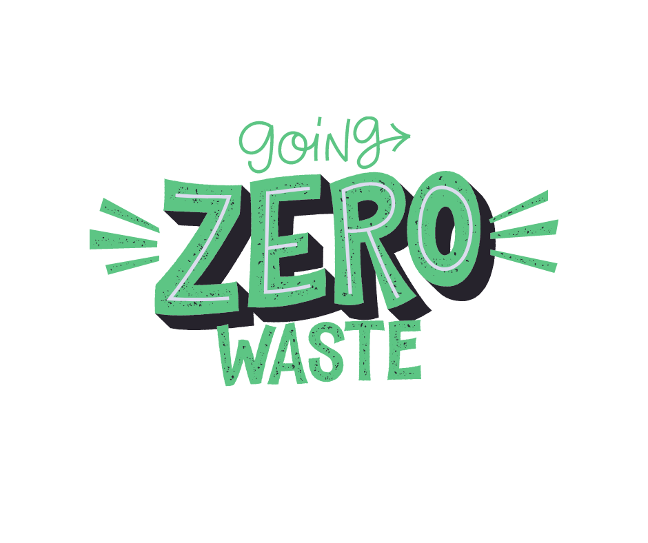 "going zero waste" Word art