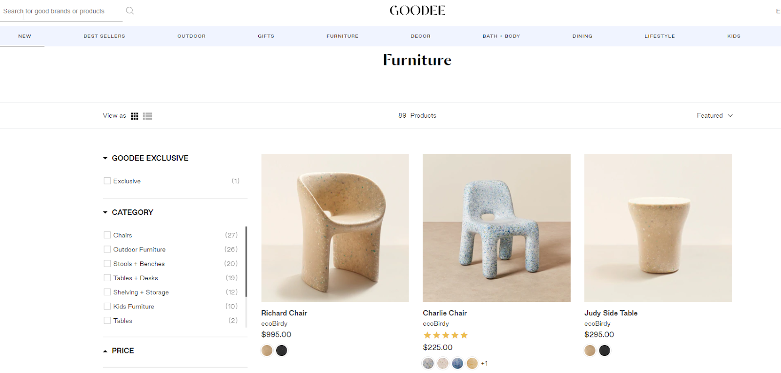 goodee brand furniture