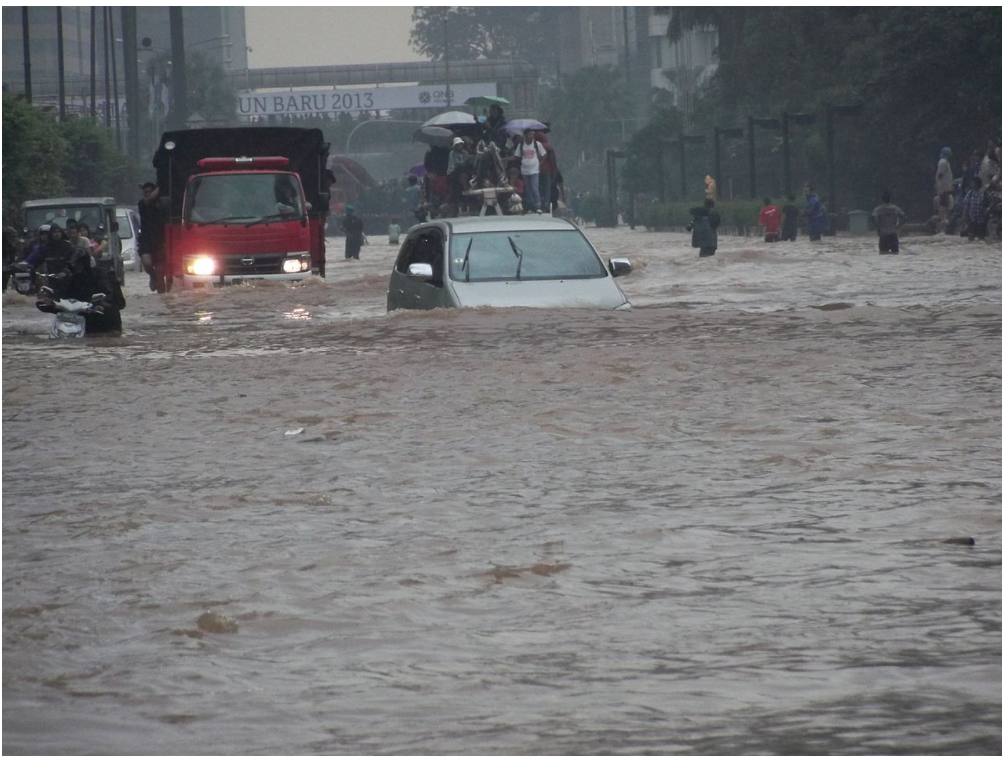New Year's flooding Indonesia 2021
