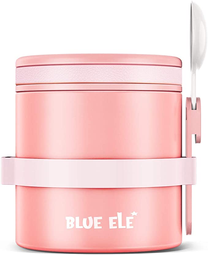 BLUE ELE Leakproof, Vacuum Insulated Thermos Hot Lunch Containers
