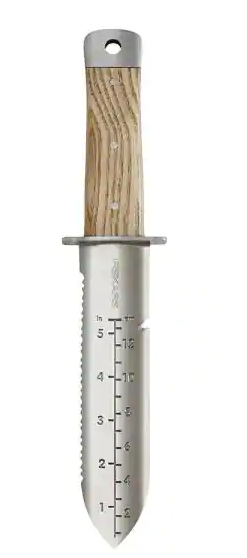 Fiskars Hori Hori 7 In. Stainless Steel Blade Wood Handle Gardening Knife